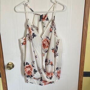 Floral Top Bundle- White and Orange Top and Blue/White Top and Yellow Floral Top